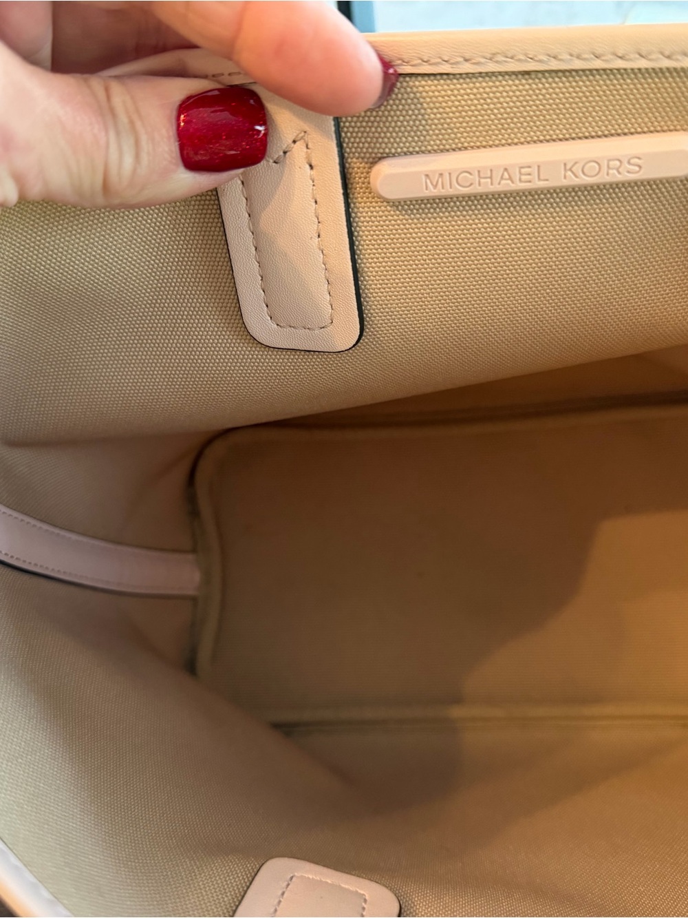 Michael Kors Pale Pink Signature Tote EUC. No call outs. - Picture 10 of 10